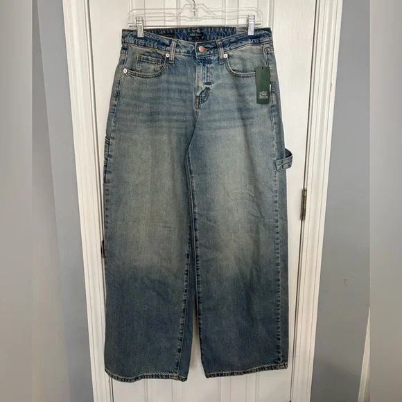 NWT Women’s Wild Fable Low Rise Baggy Jean, Sz 6, Rigid Denim - Picture 2 of 5